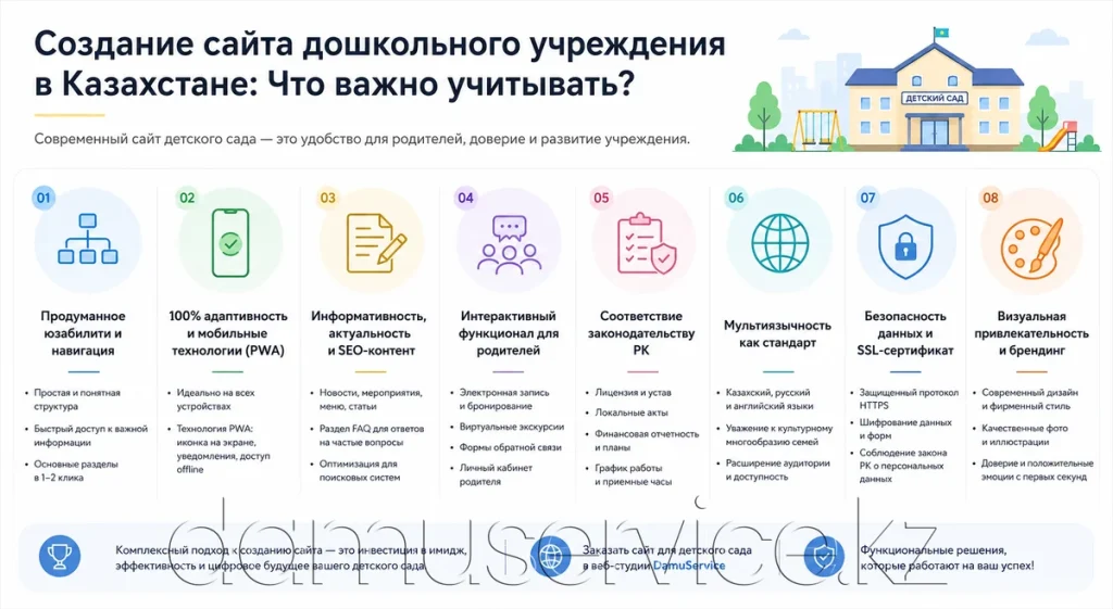 создание сайта детского сада
